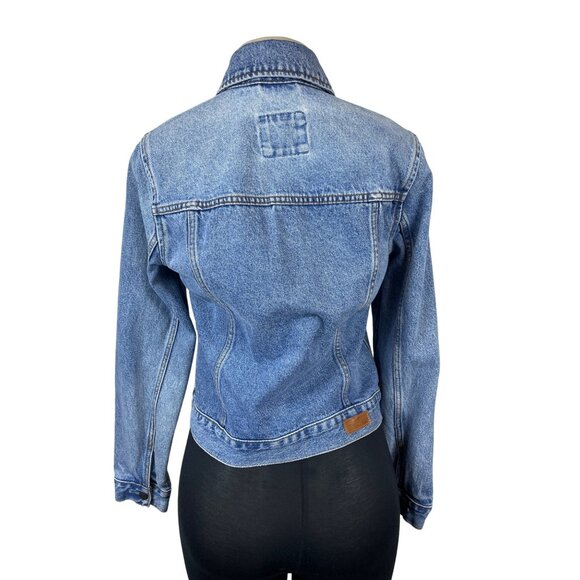 Abercrombie & Fitch Women's Blue Denim Jacket Sz S - Picture 3 of 8